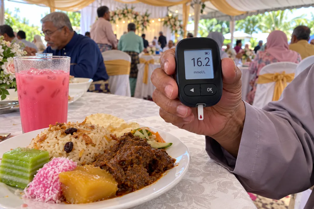 Meter gula tunjuk 16.2 lepas makan kenduri