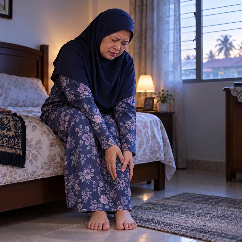 Mak cik urut tapak kaki yang kebas