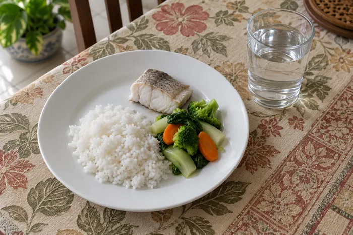 Nasi separuh pinggan